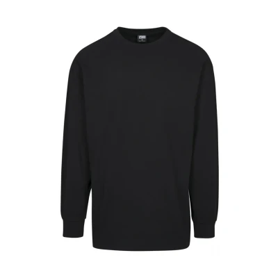 Afbeelding van Urban Classics Heren Boxy Heavy Longsleeve Shirt met lange mouwen, zwart (Black 00007), L