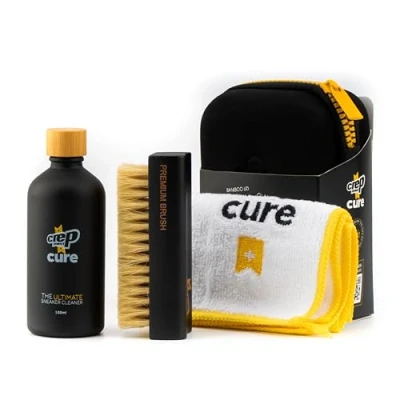 Afbeelding van Crep Protect Shoe Cleaner Kit Cure Premium Sneaker Cleaning Travel with 100ml Solution, Brush, and Microfiber Cloth
