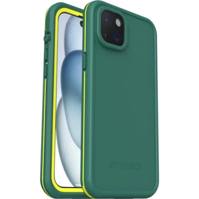 Afbeelding van OtterBox Fre hoes voor iPhone 15 Plus MagSafe, waterdicht (IP68), schokbestendig, vuilbestendig, gestroomlijnd en dun met ingebouwde schermbeschermer, 5x getest volgens militaire standaard, Groen