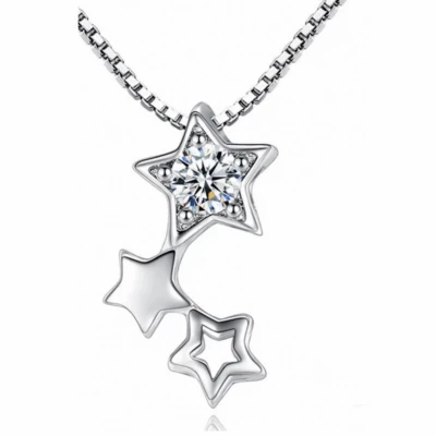 Afbeelding van Ketting Isa Zilver Zirkonia Charme Bijoux