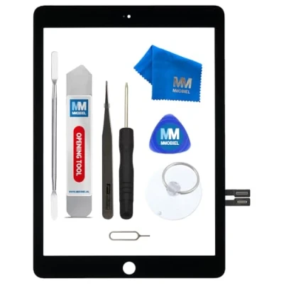 Afbeelding van MMOBIEL Digitizer Scherm Display Glas Touchscreen voor iPad 6 2018 A1893 / A1954 (ZWART) inclusief Tools