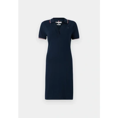 Afbeelding van Tommy Hilfiger Polojurk voor dames, Blauw (Donker Nacht Marine), XXL