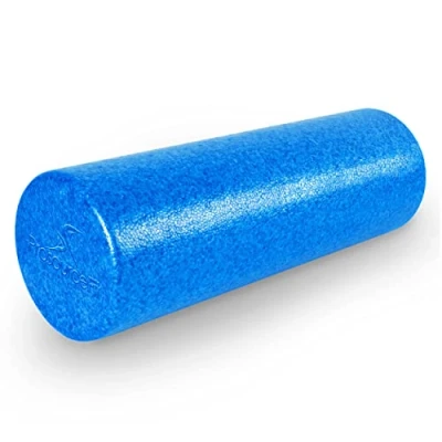 Afbeelding van ProsourceFit Schuimrollen met hoge dichtheid, 45 cm lang, stevig atletisch massageapparaat voor het hele lichaam rugstrekken, yoga, pilates, triggerpoint release na de training, blauw