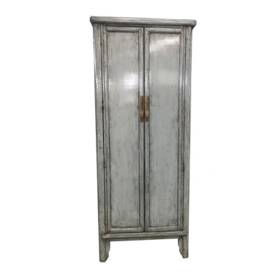 Afbeelding van Livingfurn Kabinetkast Icons twee deurs Elmhout Grijs