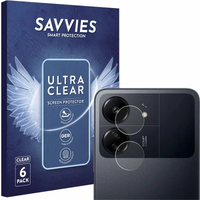 Afbeelding van Savvies (6 Stuks) Schermbeschermer voor Xiaomi Poco C65 (ALLEEN Camera Lens) Screen Protector Ultra Transparant