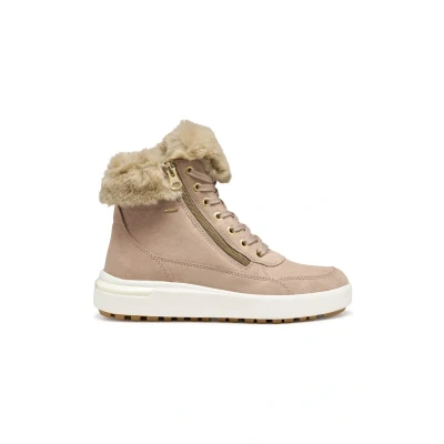 Afbeelding van Geox Dalyla Snowboots, Dames, Maat: 38, Antique rose Leer en textiel