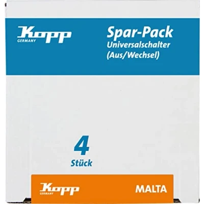 Afbeelding van Kopp Malta wisselschakelaar arctic wit Profi 4st