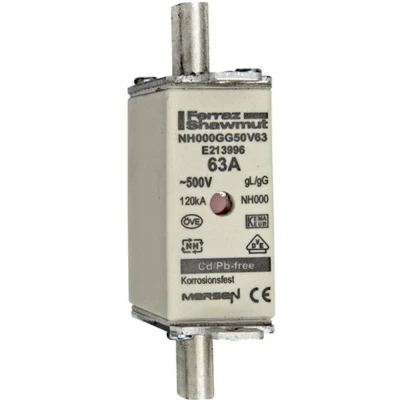 Afbeelding van Mespatroon/zekering 63A 500V NH00C NH000 per 1 stuks