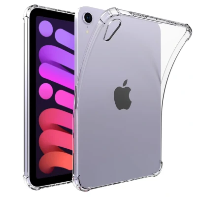 Afbeelding van Apple iPad Mini 7 (2024) Hoes: imoshion Shockproof Case Tablet Softcase,Backcover Transparant Siliconen En TPU (zacht) Hoezen