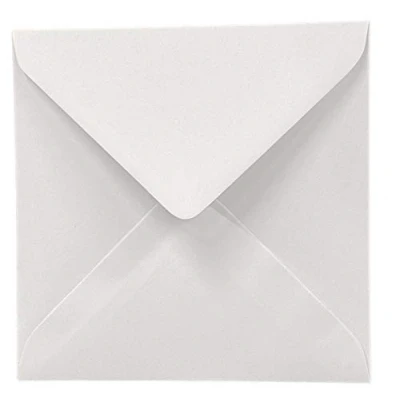 Afbeelding van 50 WIT 100gms SQUARE GESCHERMDE ENVELOPEN 155mm x (6&#039;&#039; 6&#039;&#039;)