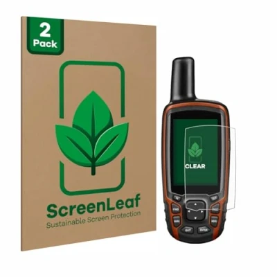 Afbeelding van ScreenLeaf Screenprotector voor Garmin GPSMAP 64s Duurzame schermbescherming Folie Beschermfolie transparant (2 Stuks)