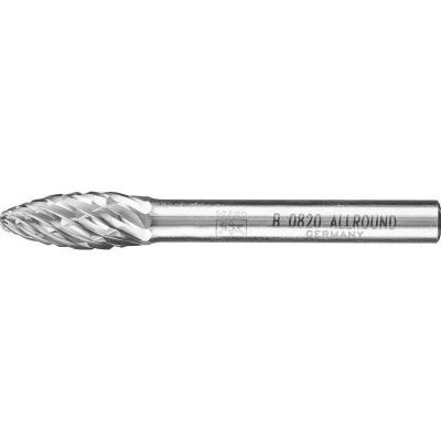 Afbeelding van PFERD 21001015 Freesstift Hardmetaal Vlam Lengte 60 mm Afmeting, Ø 8 Werklengte 20 Schachtdiameter 6 1 stuks