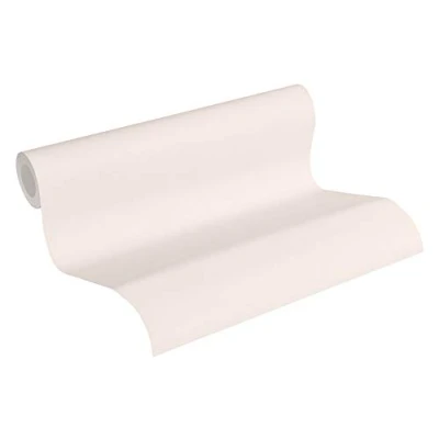 Afbeelding van UNI BEHANG Creme Beige AS Creation Blooming
