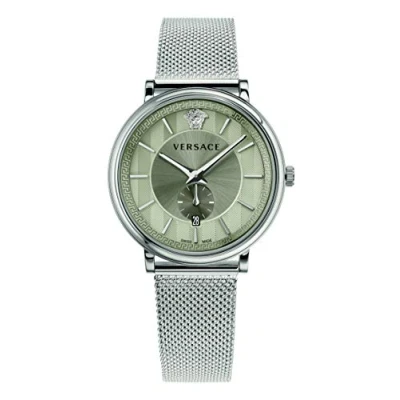 Afbeelding van Versace VBQ060017 V Circle Silver heren horloge 42 mm