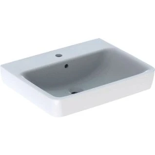 Afbeelding van Geberit renova plan wastafel met kraangat overloop 60x48x18 5cm wit kera tect 501721008 501 721 00 8