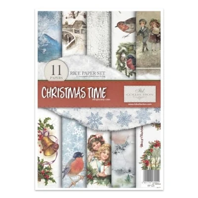 Afbeelding van ITD Collection Rijstpapier creatieve set A4 om te Snijden Papier vel 29,7 x 21 cm servettechniek meerdere kleuren (RP024 HS code 48021000)