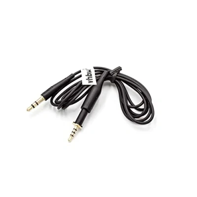 Afbeelding van vhbw Audio AUX kabel op 3,5 mm jack compatibel met AKG K430, K450, K451, K452, K480, K490, K495, Q460 hoofdtelefoon, 110 cm