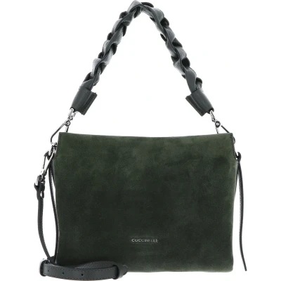 Afbeelding van COCCINELLE Leren Handtas Schoudertas Boheme Handbag Suede Grainy Leather Alga Donkergroen