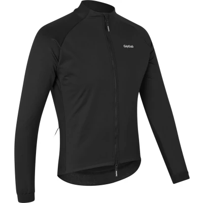 Afbeelding van GripGrab ThermaShell Winter Fietsjack Winddichte Wielrennen Winterjack Thermo Softshell Jacket Zwart Heren Maat M