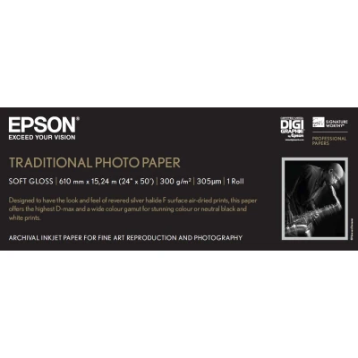 Afbeelding van Epson C13S045055 Traditional fotopapier Rol 330 gr/m² 1 stuks