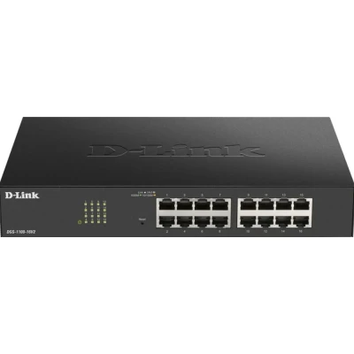 Afbeelding van D Link DGS 1100 16V2 netwerk switch Managed L2 Gigabit Ethernet (10/100/1000) Zwart