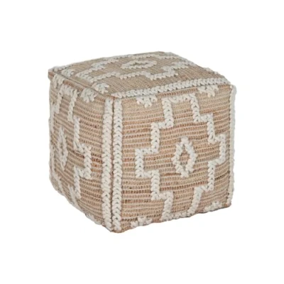 Afbeelding van Voetensteun Home ESPRIT Wit Natuurlijk 45 x cm