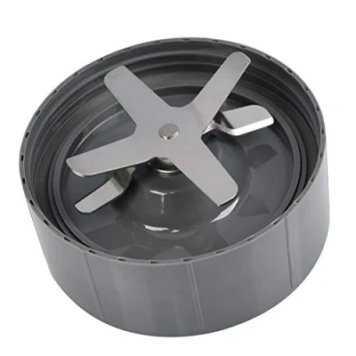 Afbeelding van TIMESETL Kruismes opzetstuk, bladbasis van roestvrij staal, compatibel met NutriBullet 600 W en 900 W, vervanging voor mixer reserveonderdeel sapcentrifuge 6 messen, gekruist