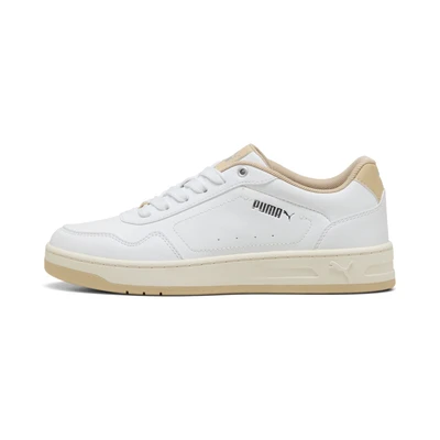 Afbeelding van Puma Dames Court Classy Sneaker, witgeroosterde amandel, 7.5 UK, Witte geroosterde 41 EU