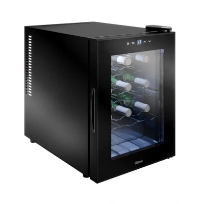 Afbeelding van Tristar Thermo elektrische wijnkoeler Grande Saignée, Voor maximaal 12 flessen, Stil &amp; stabiel, Glazen deur, 4 niveaus, LED touchscreen, Binnenverlichting, WR 7511
