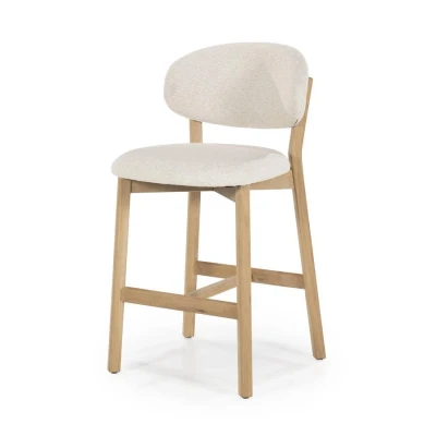 Afbeelding van Eleonora Barstoel Mikky Naturel Beige Moon