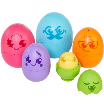 Afbeelding van Toomies E73564 Nieuwe Hide &amp; Squeak Nesting Eieren, Large