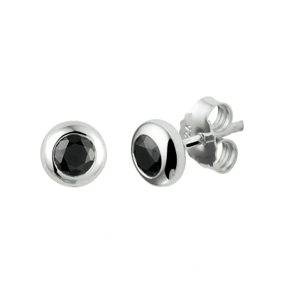 Afbeelding van Zilver Gerhodineerde Oorknoppen zirkonia 1333031 Sieraden compleet horloge Zilverkleur