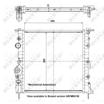 Afbeelding van Radiateur NRF 58196