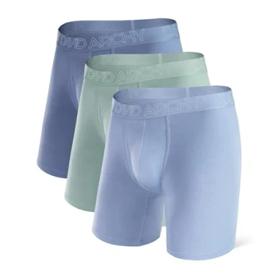 Afbeelding van DAVID ARCHY Herenondergoed van bamboe, boxershort, slip, ademend en zacht, boxer met gulp, M