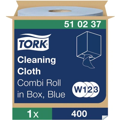 Afbeelding van Tork premium 510 werkdoek 1 lgs blauw 152 mtr x 32 cm rol à 400 vel (510237)