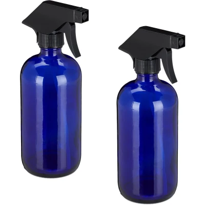 Afbeelding van Relaxdays spuitflesjes hervulbaar plantenspuit glas 4 stuks 500 ml sprayflacon