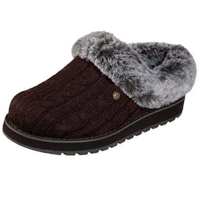 Afbeelding van Skechers Dames Keepsakes Ice Angel Slipper, Chocolade, 35 EU