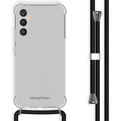 Afbeelding van Samsung Galaxy A34 (5G) Hoesje Kunststof iMoshion Backcover met koord/Hardcase/Koordhoesje Transparant Telefoonhoesje