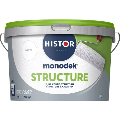 Afbeelding van Histor Monodek Structure Muurverf 2,5 liter Wit