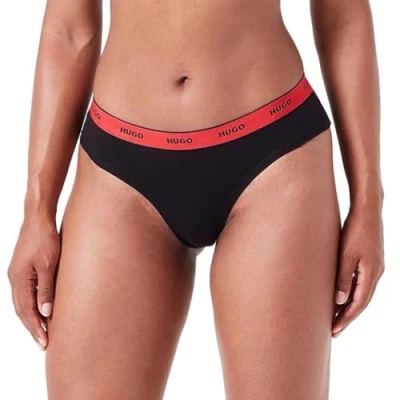 Afbeelding van HUGO 3 PACK Slip, Dames, Maat: XL, Schwarz rot