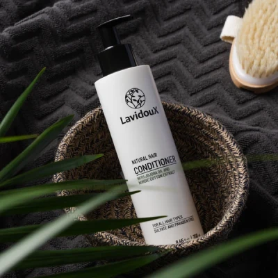 Afbeelding van Luxe Natuurlijk haarconditioner met Nordic Cotton extract en jojoba olie verzacht kalmeert 250ml