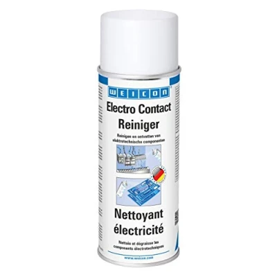 Afbeelding van WEICON Elektriciteitsreiniger, 400 ml, kleurloze contactspray voor elektronische componenten, tegen corrosie, stof en vuil, verhoogt de geleidbaarheid