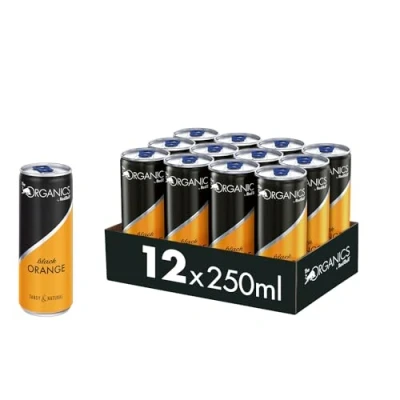 Afbeelding van Organics by Red Bull Pallet van 12 blikjes, biologische verfrissende dranken, 100% natuurlijke ingrediënten, wegwerp (12 x 250 ml)