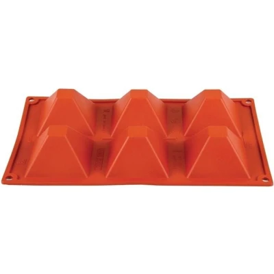 Afbeelding van Pavoni Formaflex siliconen bakvorm 6 piramides