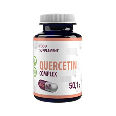 Afbeelding van Quercetine Complex 500mg serving 120 Vegan Capsules 2 maand voorraad, hoge sterkte, GEEN GMO, vulstoffen of
