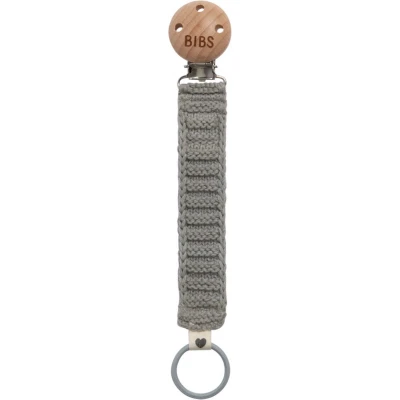 Afbeelding van BIBS Pacifier Clip vlecht Speenkoord Cloud