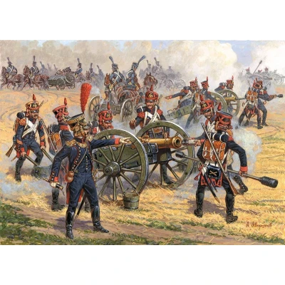 Afbeelding van 1:72 Zvezda 8028 French Foot Artillery 1810 1815 Plastic Modelbouwpakket