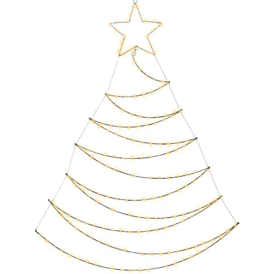 Afbeelding van Deurkerstboom Lumineo (200 Micro LEDS, 117 x 150 cm, Binnen/Buiten)