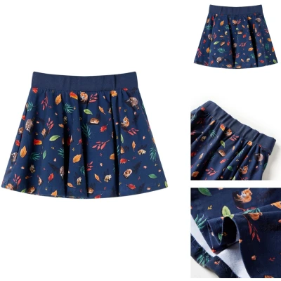 Afbeelding van vidaXL Kinderrokje Kinderrokjes Kinderkleding Kinderkled Kinderrok 104 marineblauw