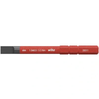 Afbeelding van Wiha Bit slimBit electric sleufkop (34582) 6,5 mm x 75
